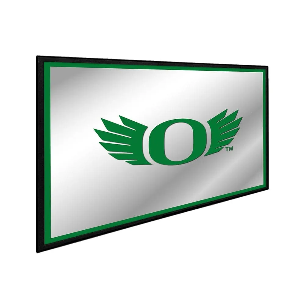 Oregon Ducks: Winged Logo - Framed Mirrored Wall Sign