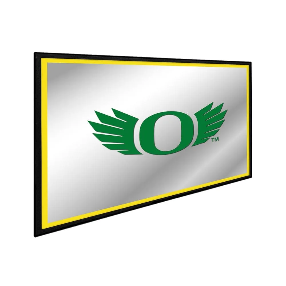 Oregon Ducks: Winged Logo - Framed Mirrored Wall Sign
