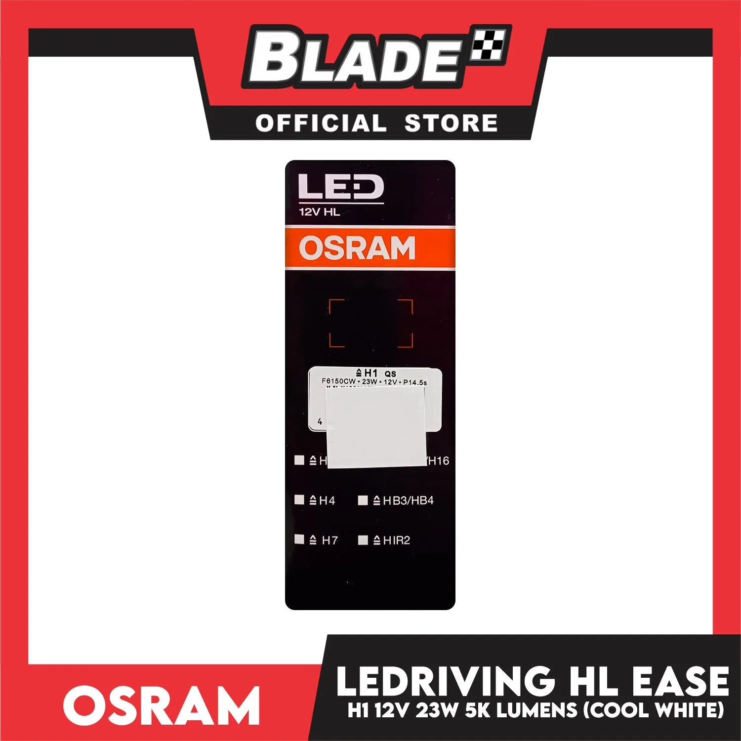 Osram LEDRIVING HL EASE 5000lm 6000k 12V 23W H1 F6150CW (Cool White)