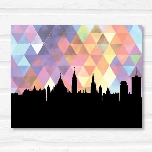 Ottawa, Ontario geometric skyline