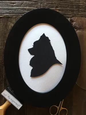 Oval Framed Custom Pet Portrait - Custom Pet Gift