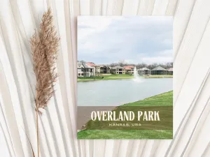 Overland Park Retro Wall Art, Kansas, USA