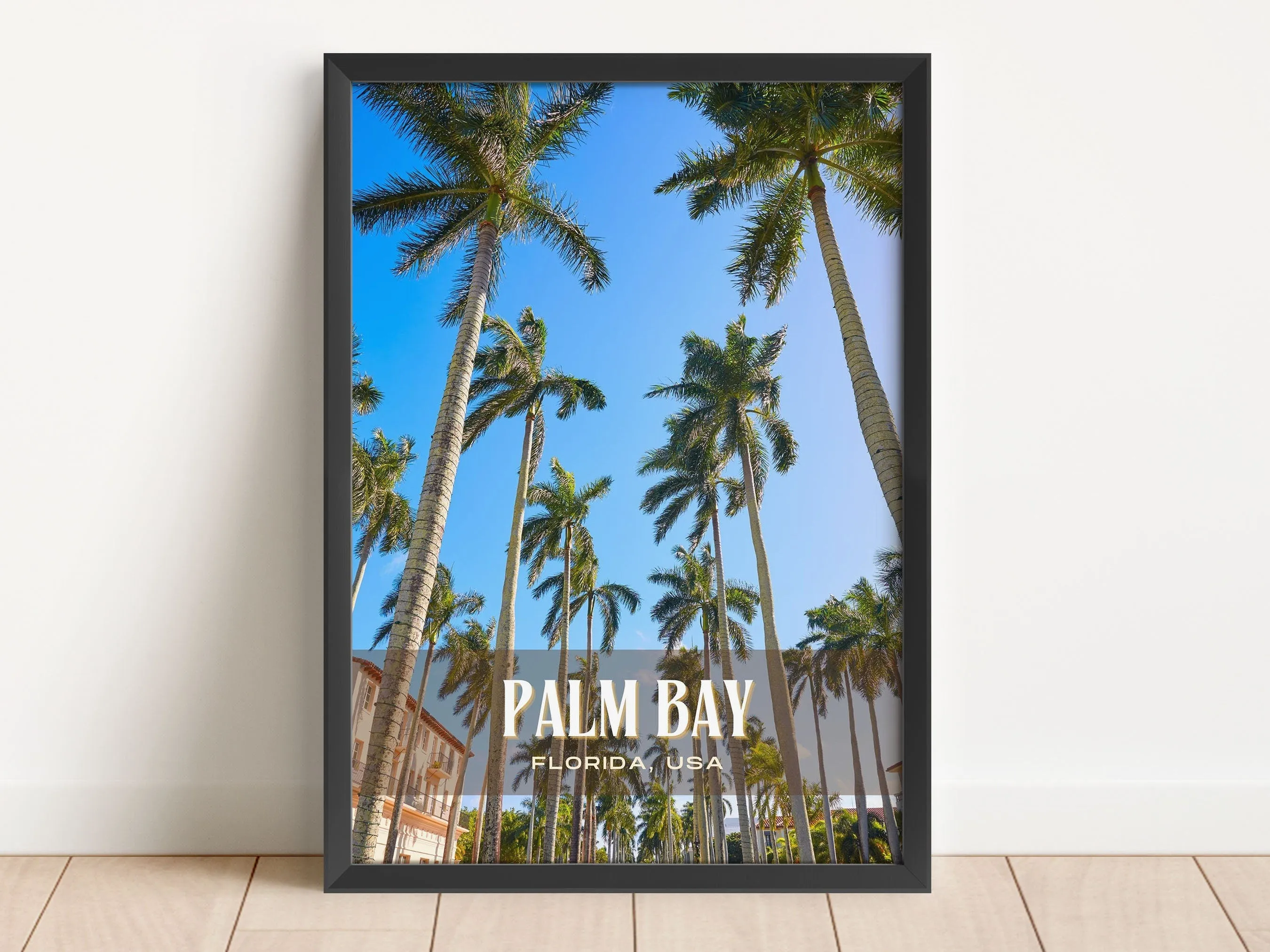 Palm Bay Retro Wall Art, Florida, USA
