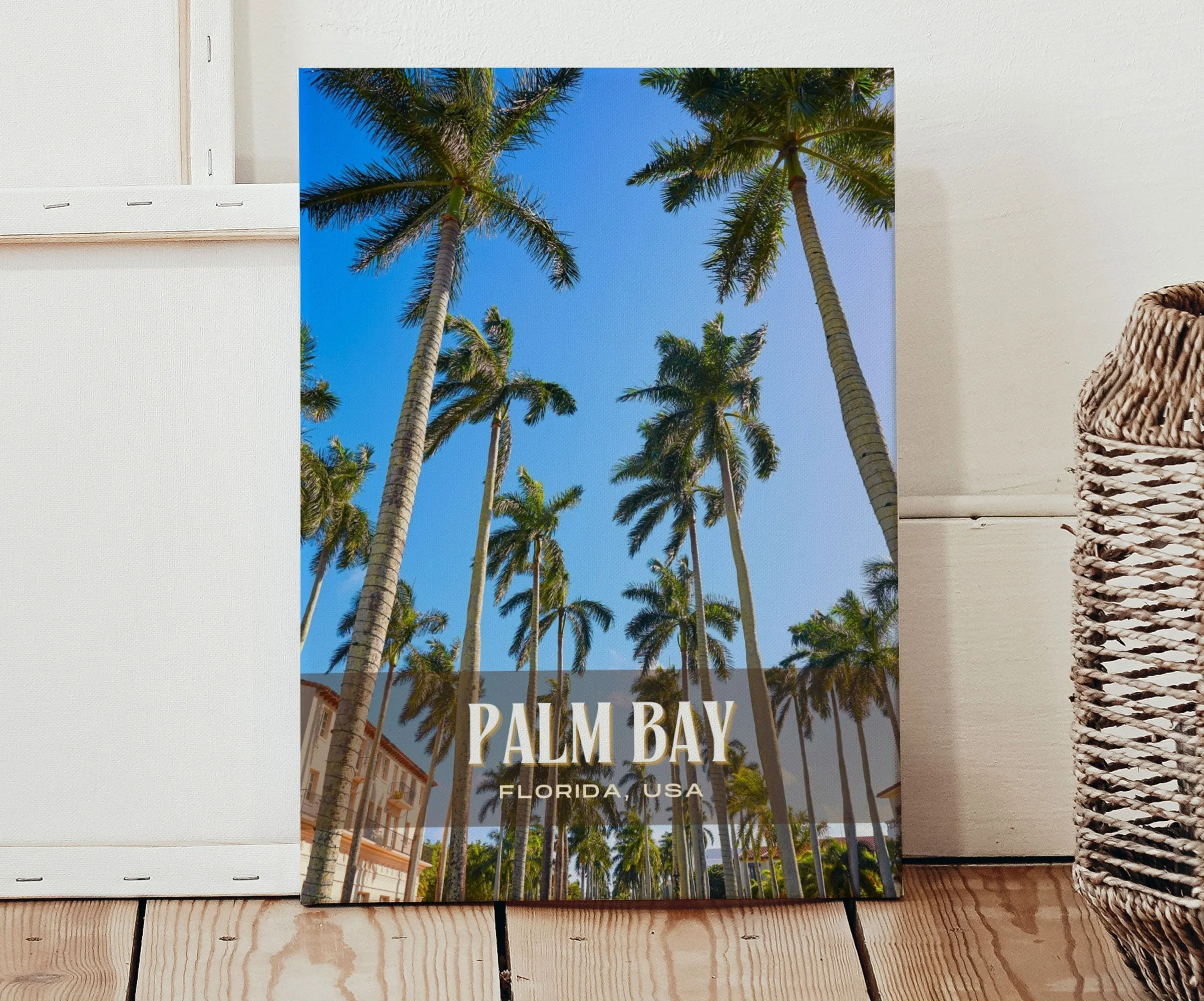 Palm Bay Retro Wall Art, Florida, USA