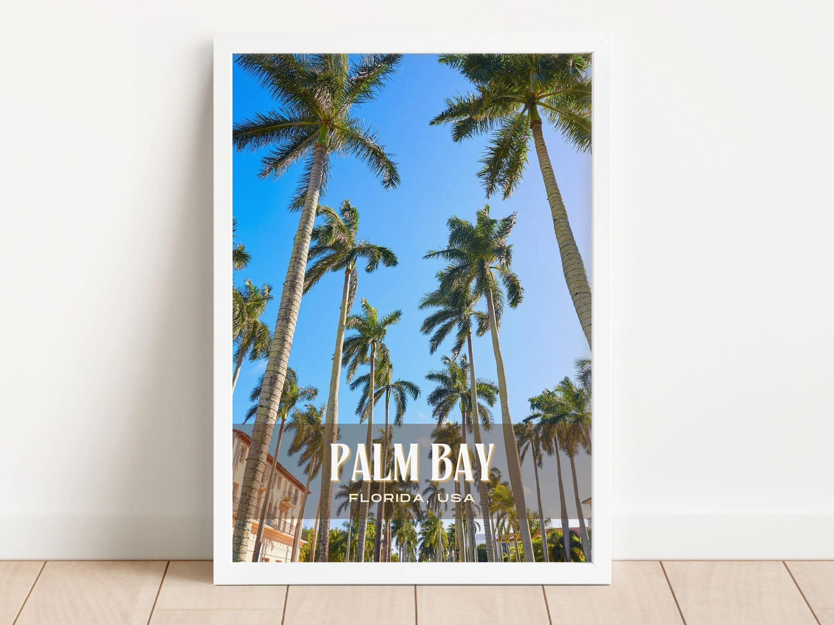 Palm Bay Retro Wall Art, Florida, USA