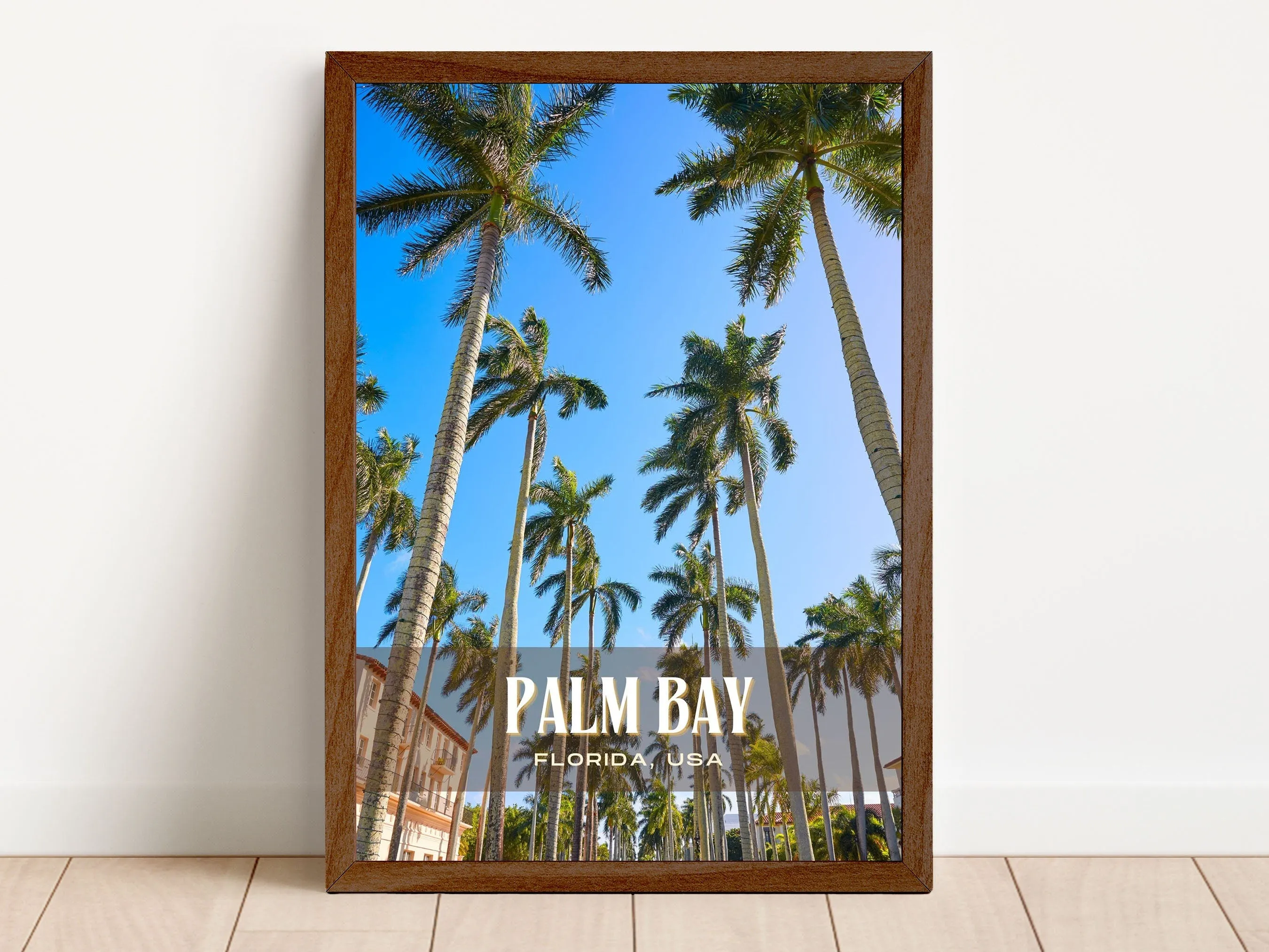 Palm Bay Retro Wall Art, Florida, USA