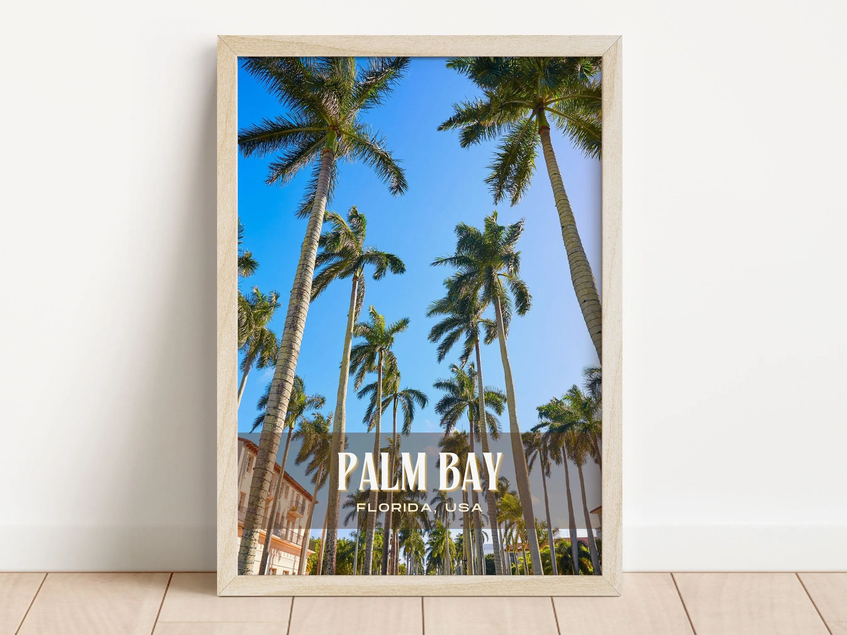 Palm Bay Retro Wall Art, Florida, USA