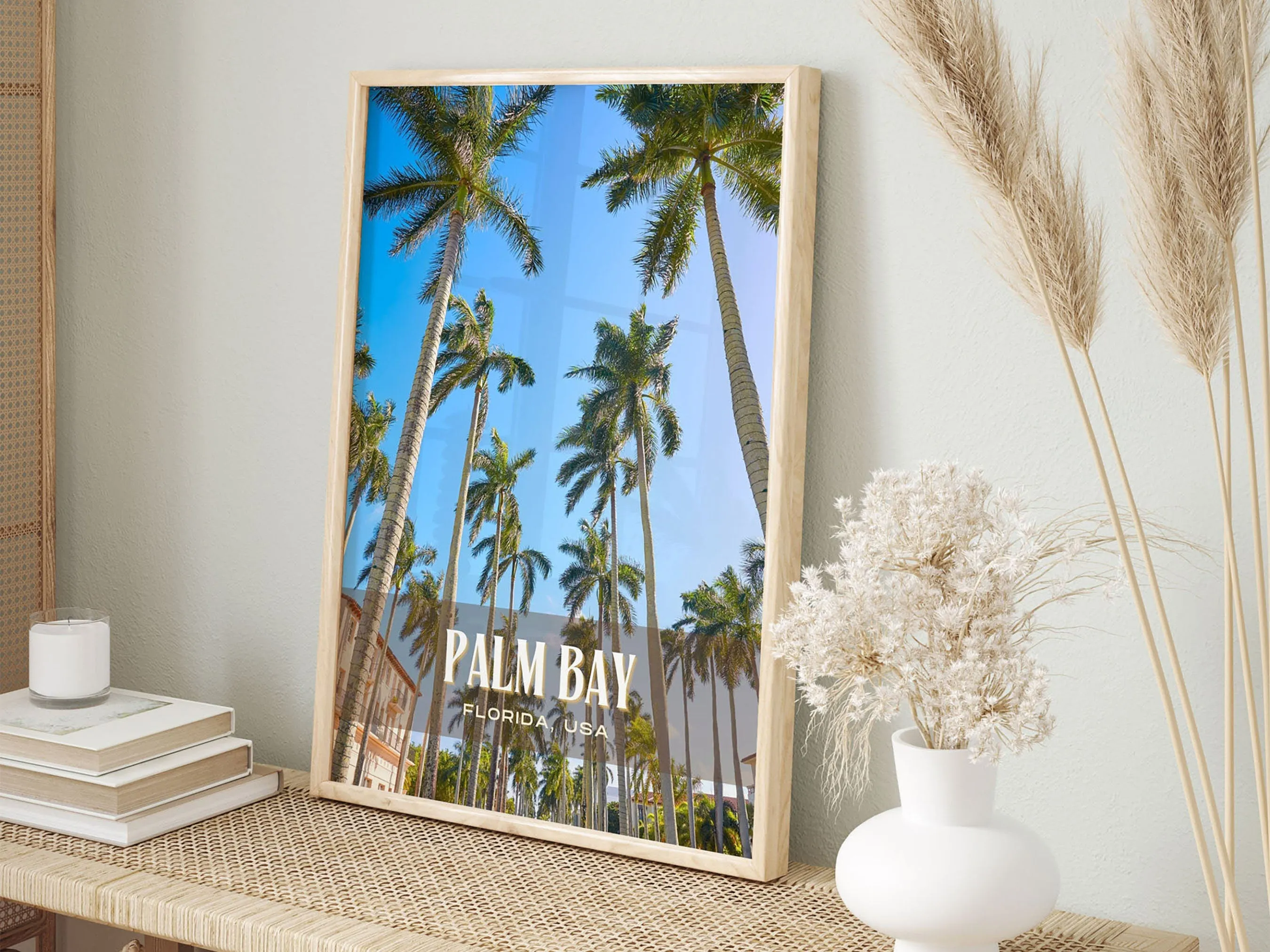 Palm Bay Retro Wall Art, Florida, USA