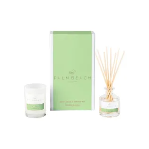 Palm Beach Collection - Mini Candle & Diffuser Set - Jasmine & Lime