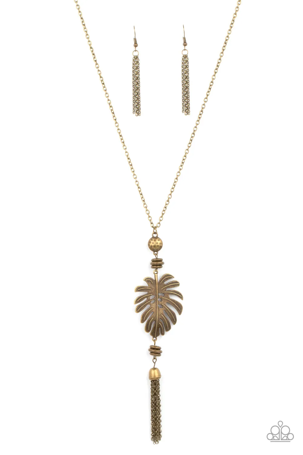 Palm Promenade - Brass Necklace