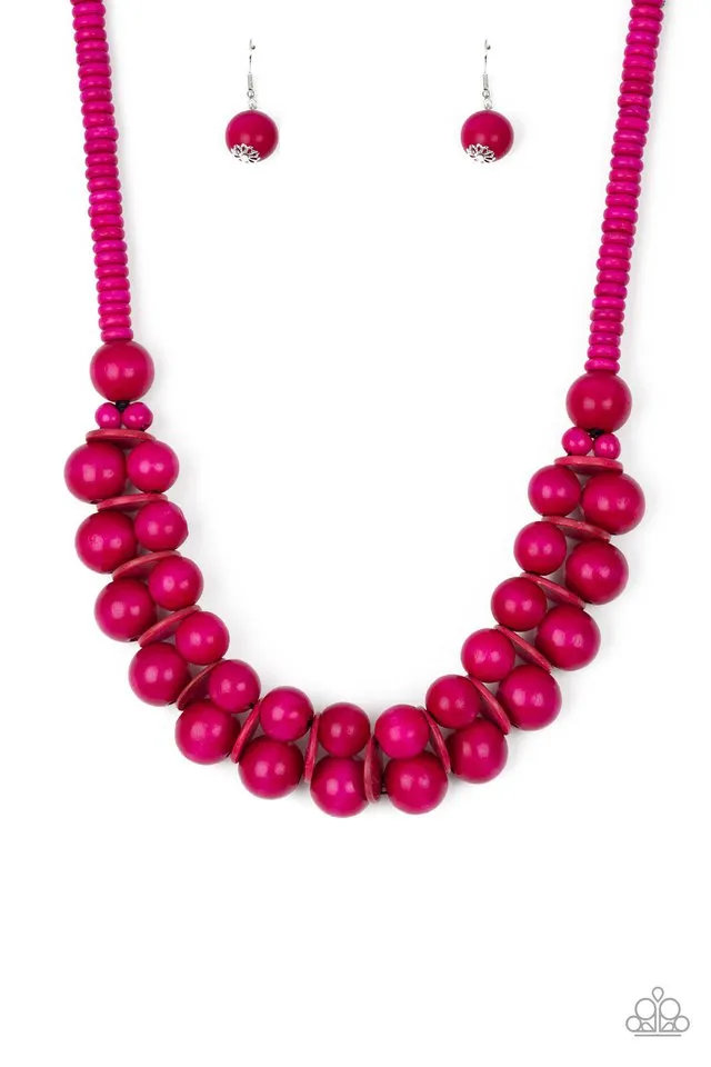 Paparazzi - Caribbean Cover Girl - Red Necklace