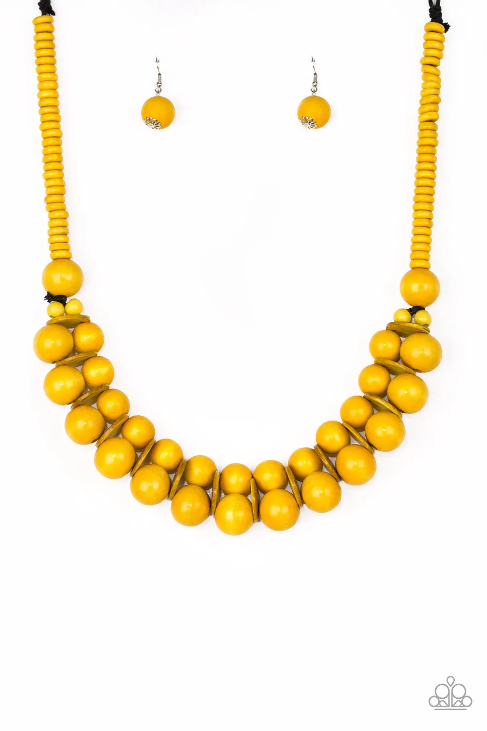 Paparazzi - Caribbean Cover Girl - Yellow Necklace