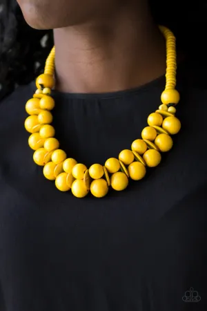 Paparazzi - Caribbean Cover Girl - Yellow Necklace