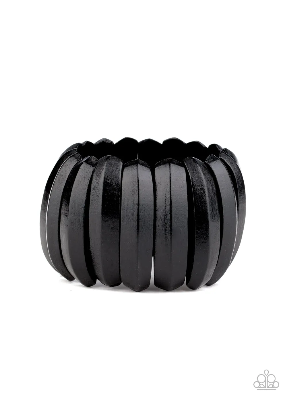 Paparazzi Colorfully Congo Bracelet Black
