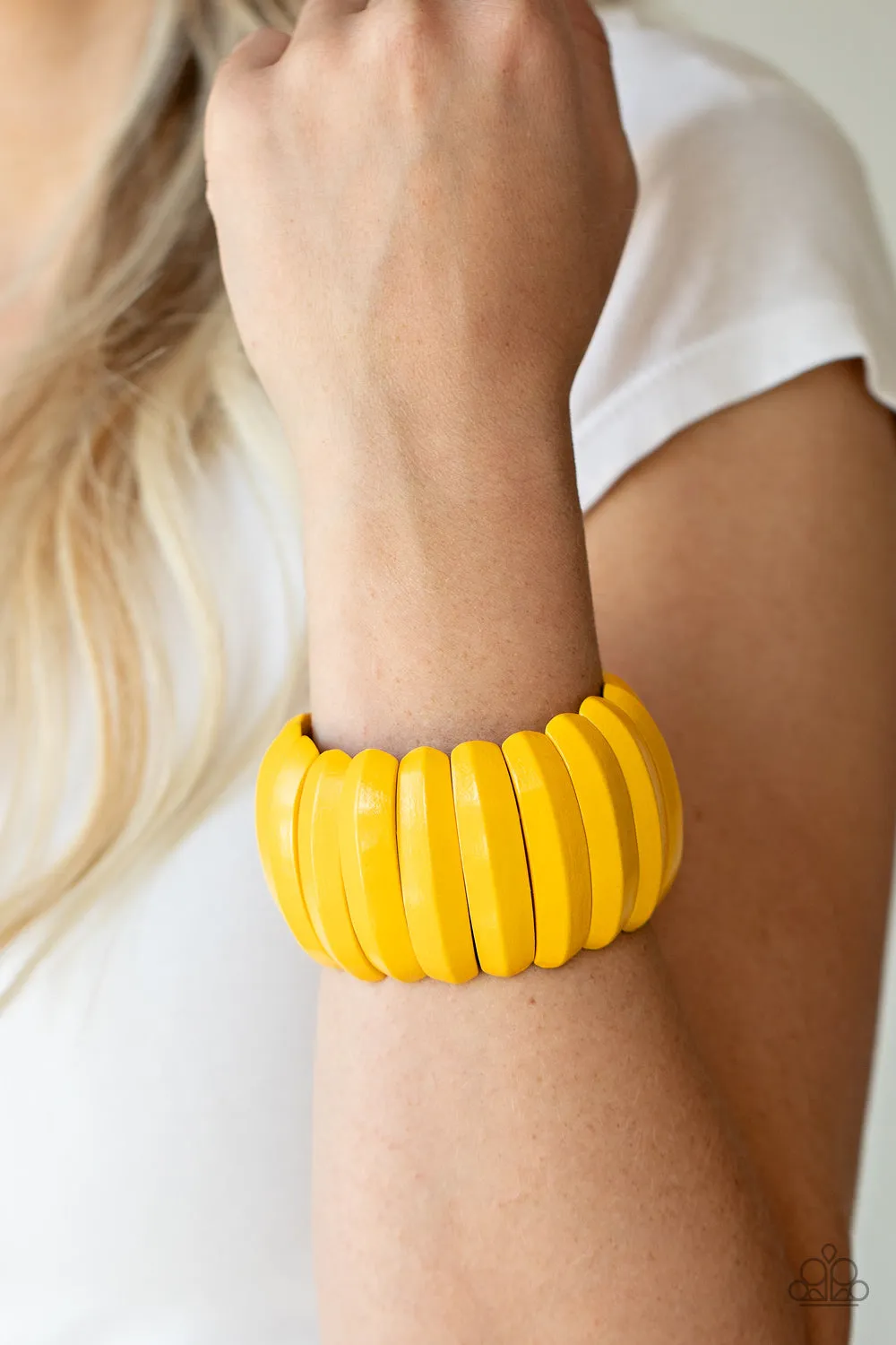 Paparazzi Colorfully Congo Bracelet Yellow