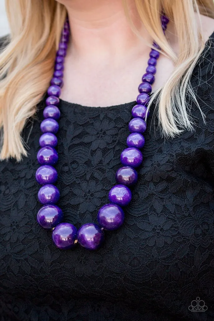Paparazzi - Effortlessly Everglades - Purple Necklace