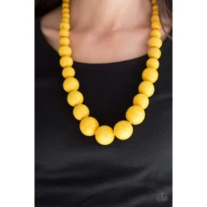 Paparazzi - Effortlessly Everglades - Yellow Necklace