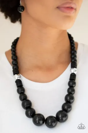 Paparazzi Panama Panorama Necklace Black