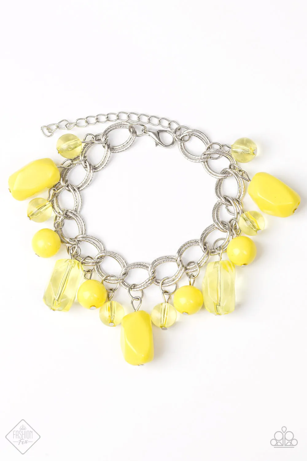 Paparazzi - Seize the Bay - Yellow Bracelet