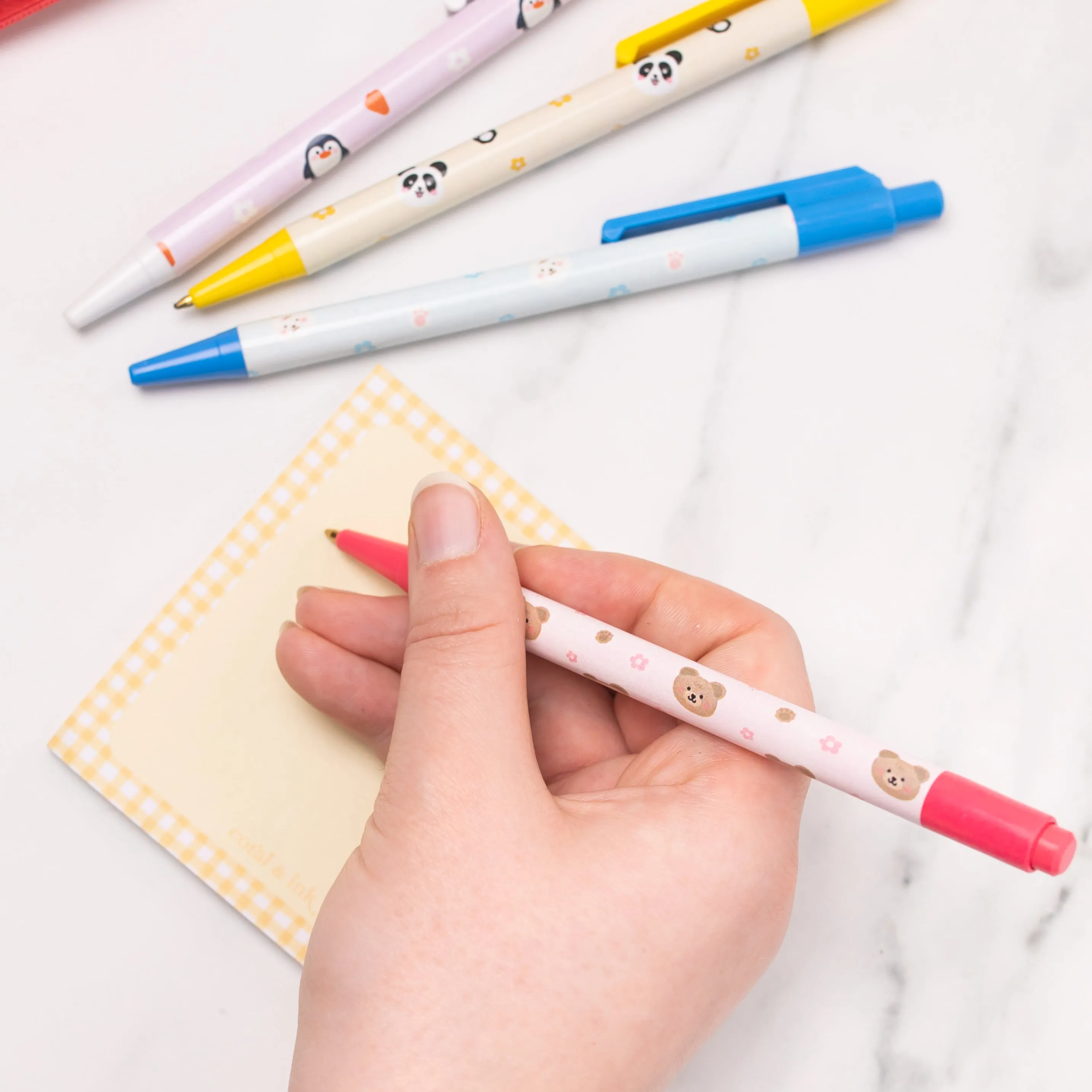 Pastel Gingham Aesthetic Memo Pads