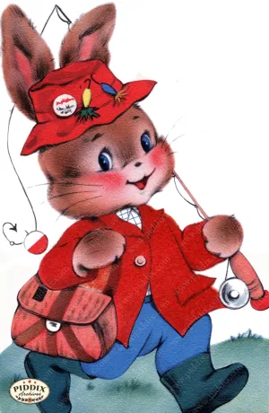 PDXC24265a -- Rabbit Going Fishing
