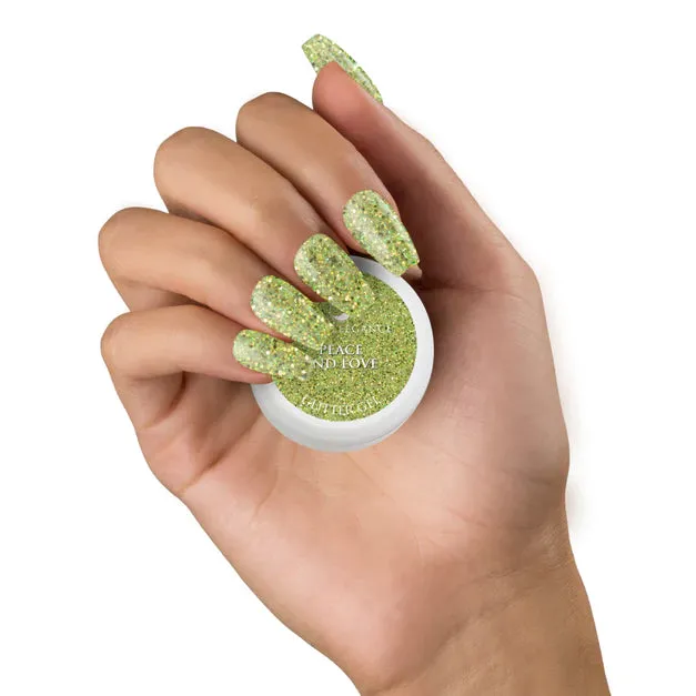 Peace and Love Glitter Gel