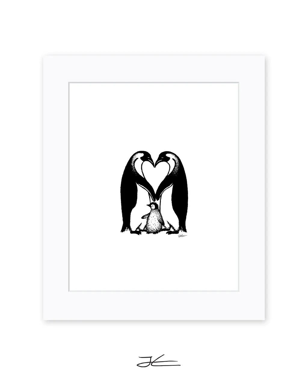 Penguin Love - Print/ Framed Print