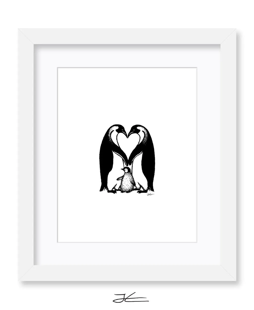 Penguin Love - Print/ Framed Print