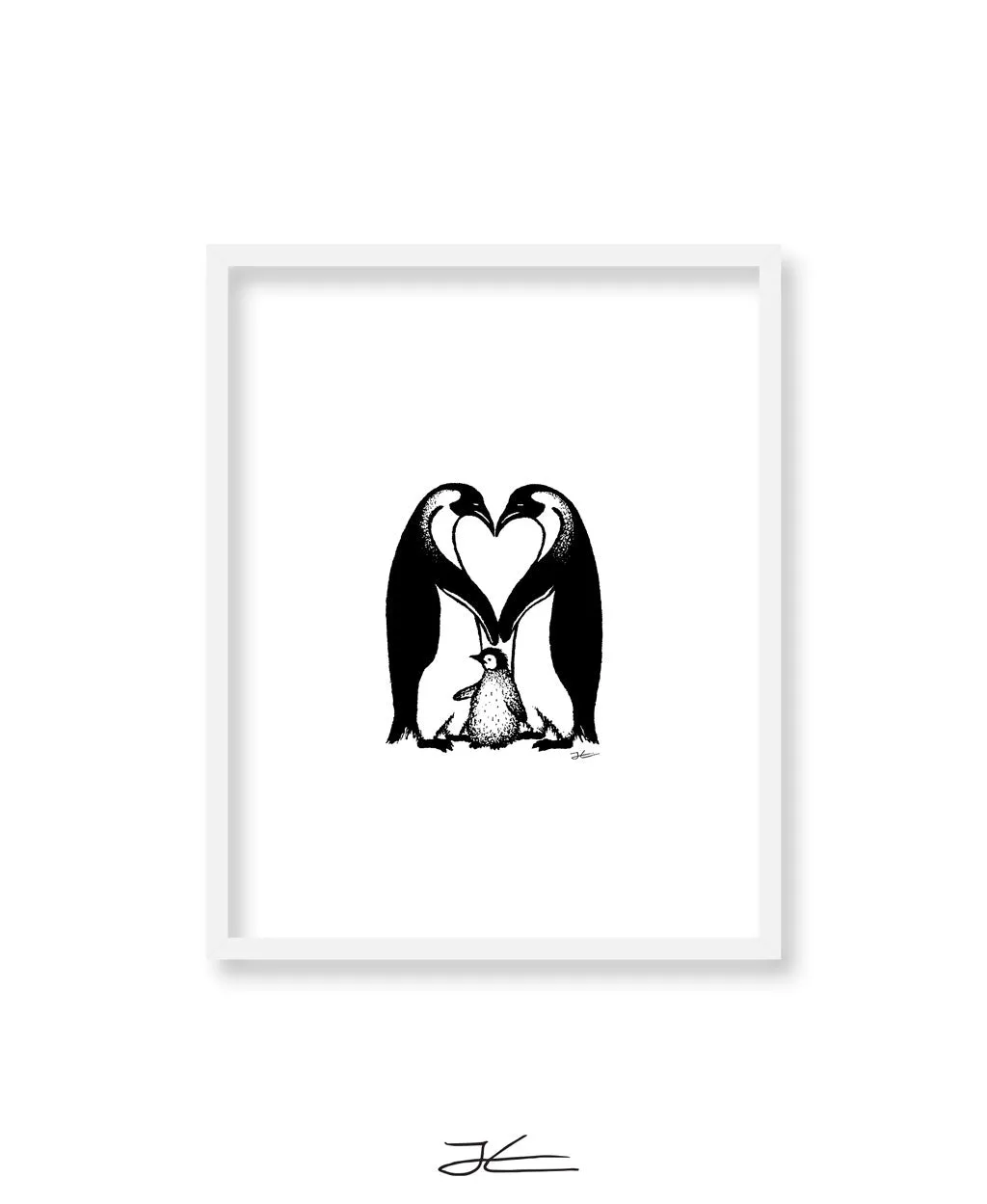 Penguin Love - Print/ Framed Print