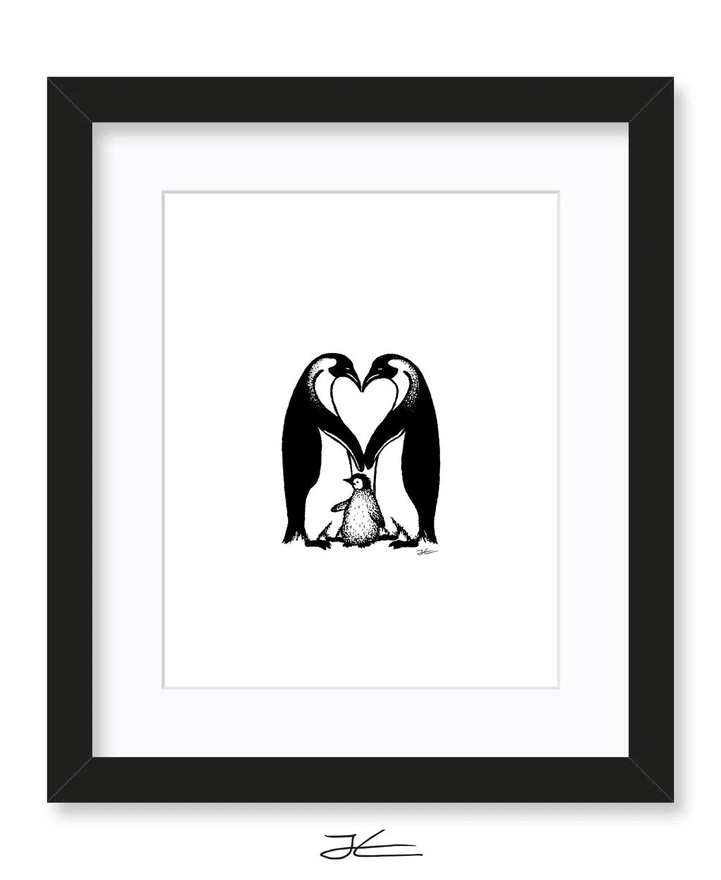 Penguin Love - Print/ Framed Print