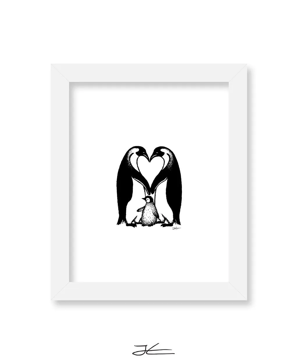 Penguin Love - Print/ Framed Print