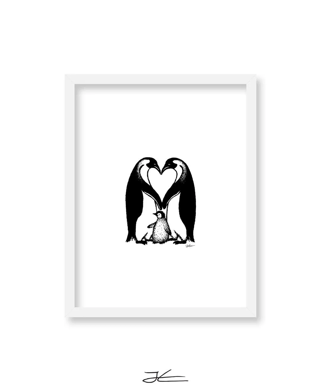 Penguin Love - Print/ Framed Print