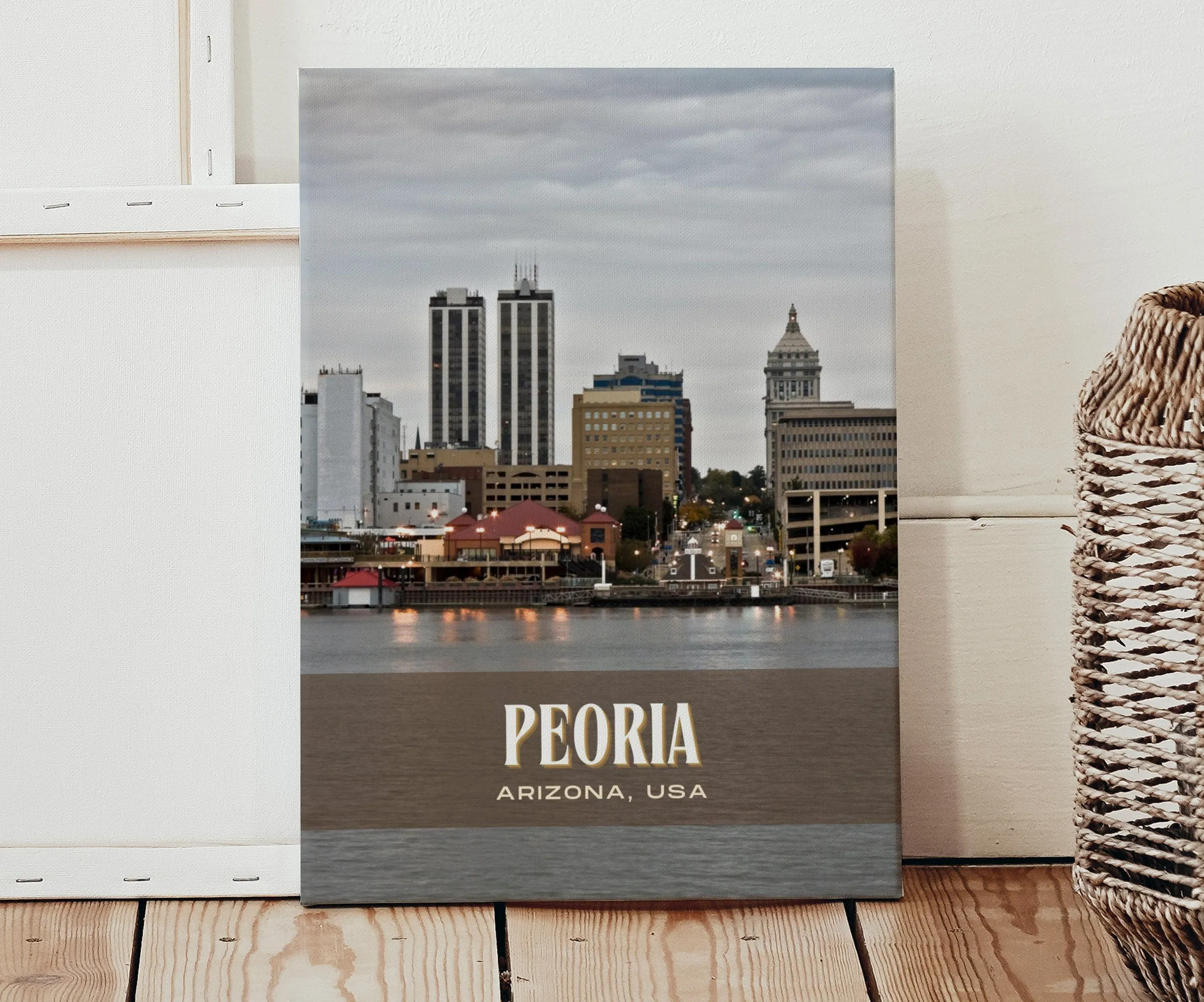 Peoria Retro Wall Art, Arizona, USA