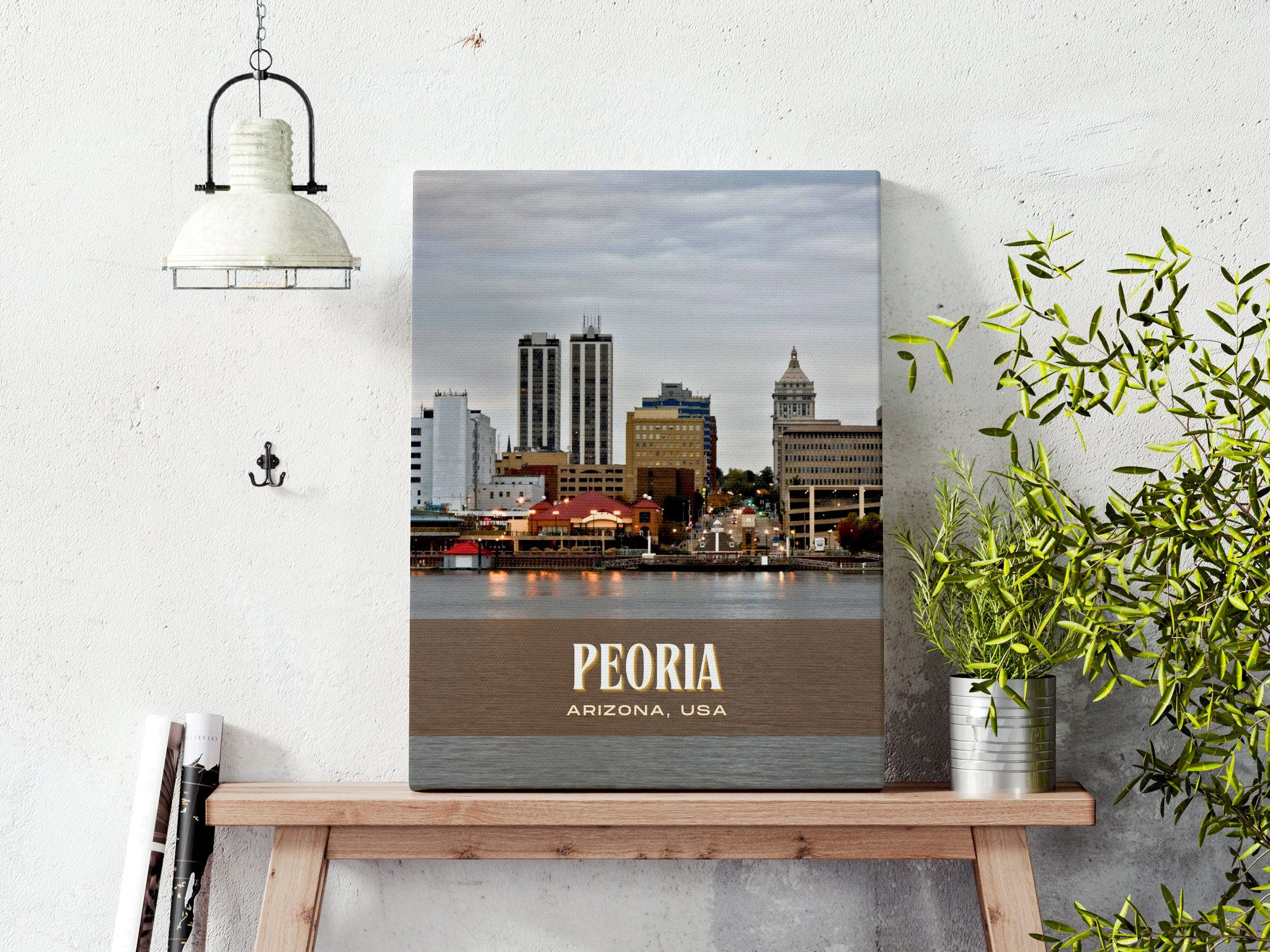 Peoria Retro Wall Art, Arizona, USA