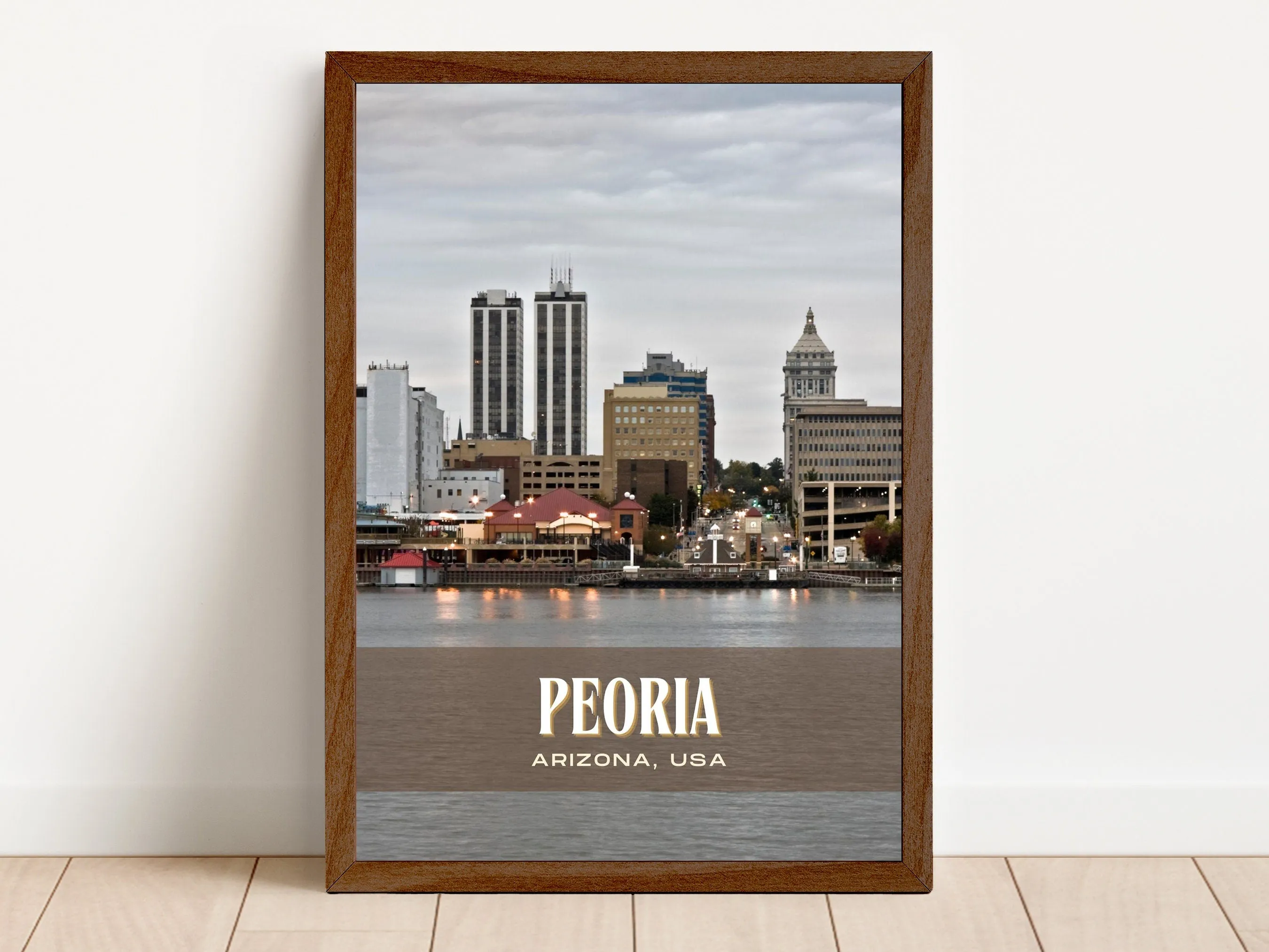 Peoria Retro Wall Art, Arizona, USA