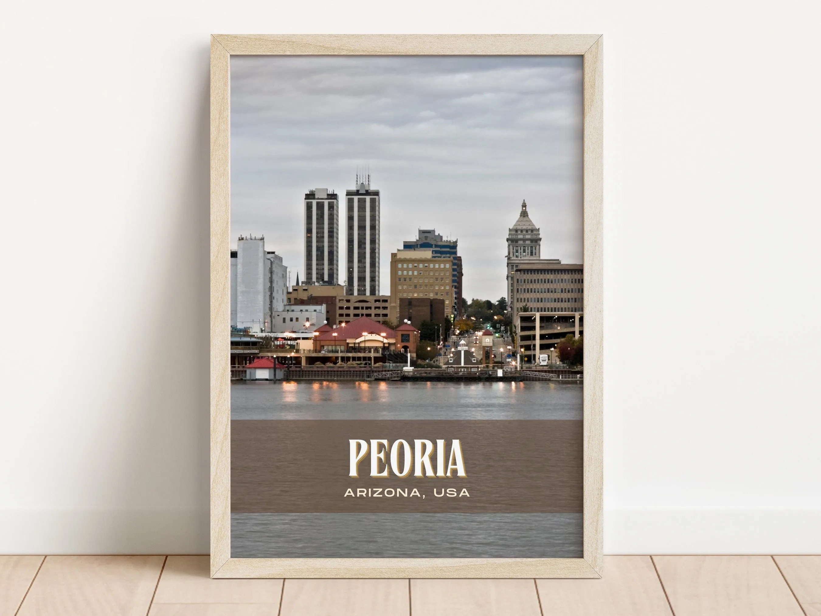 Peoria Retro Wall Art, Arizona, USA