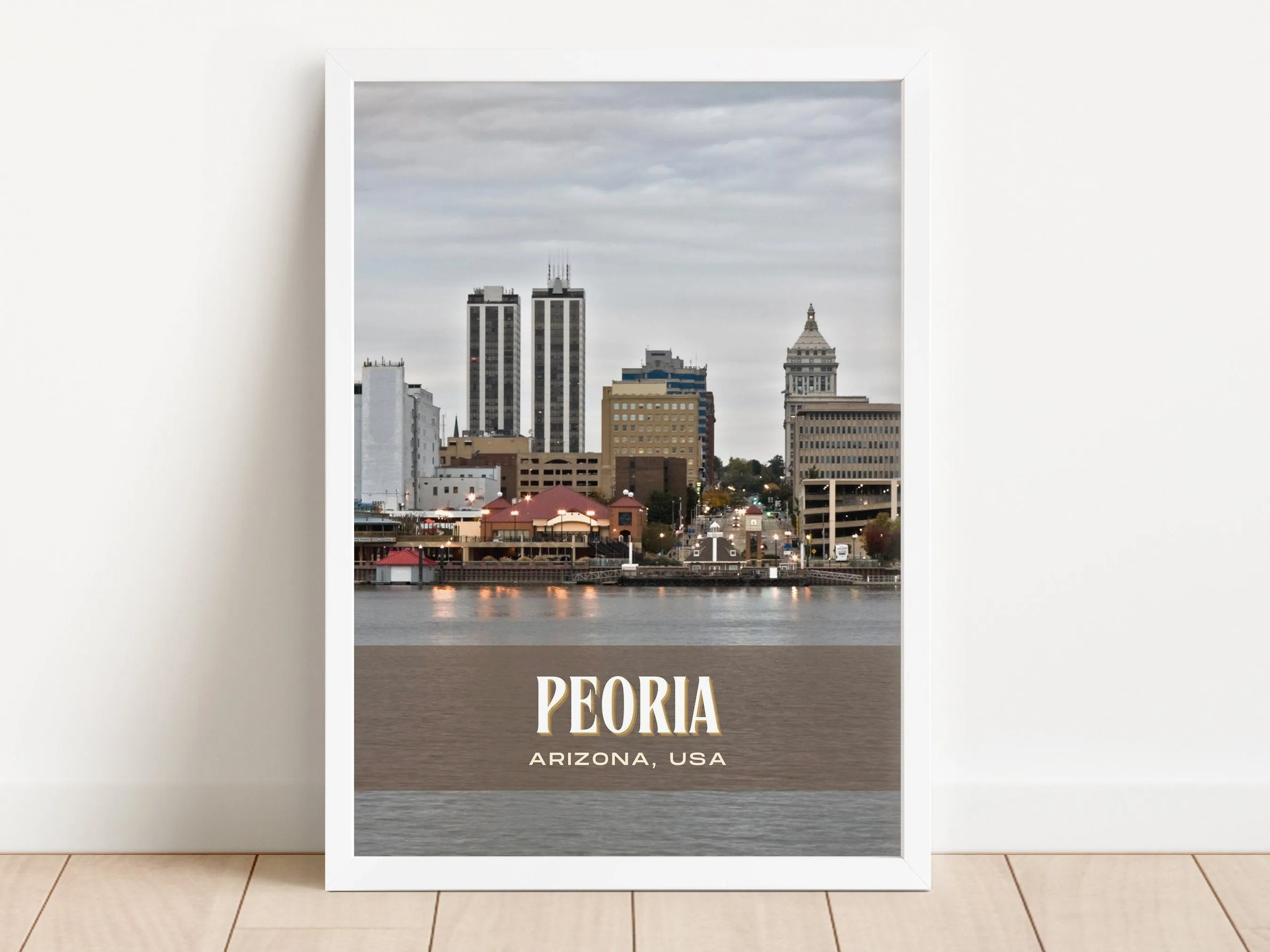 Peoria Retro Wall Art, Arizona, USA
