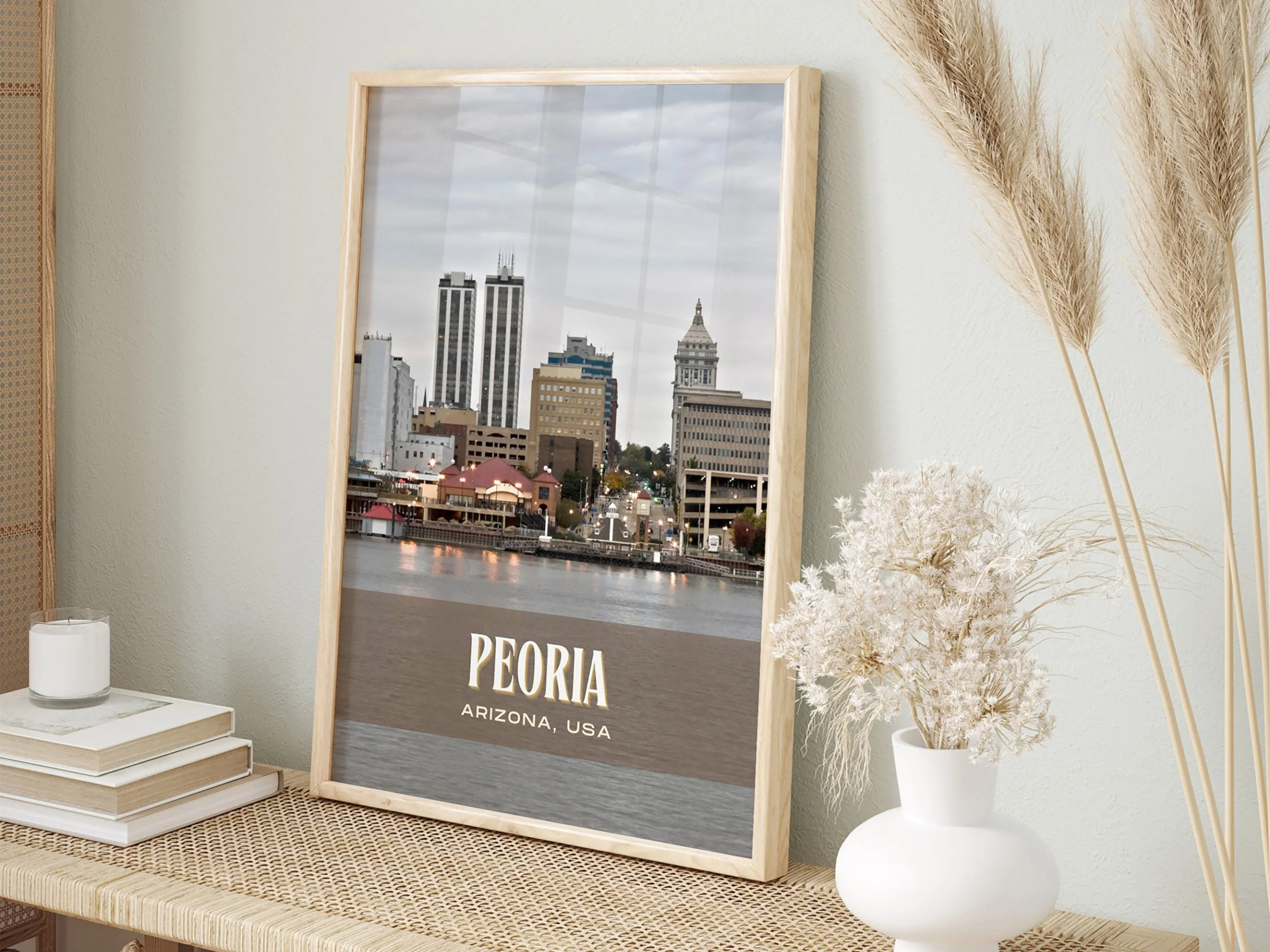 Peoria Retro Wall Art, Arizona, USA