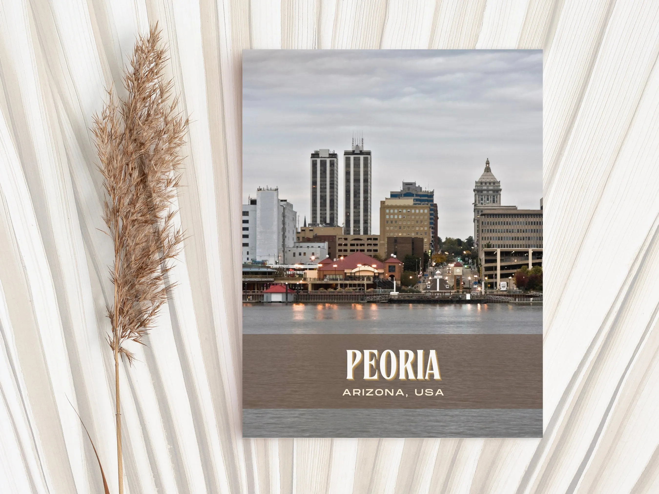 Peoria Retro Wall Art, Arizona, USA