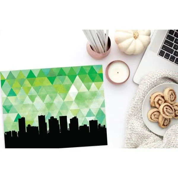 Phoenix, Arizona geometric skyline