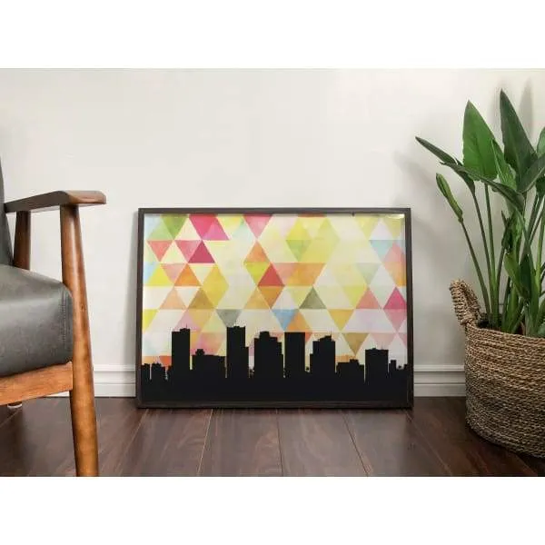 Phoenix, Arizona geometric skyline