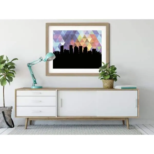 Phoenix, Arizona geometric skyline