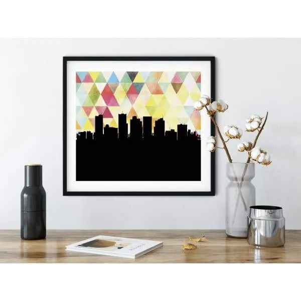 Phoenix, Arizona geometric skyline