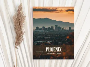 Phoenix Retro Wall Art, Arizona, USA