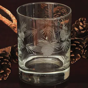 Pinecone Glassware - 14 oz. Double Old-Fashioned Glass