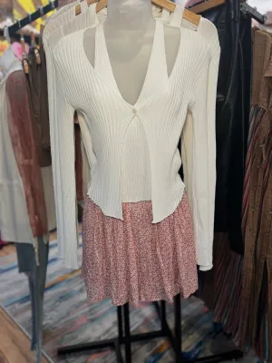 Pink Floral Mini Skirt