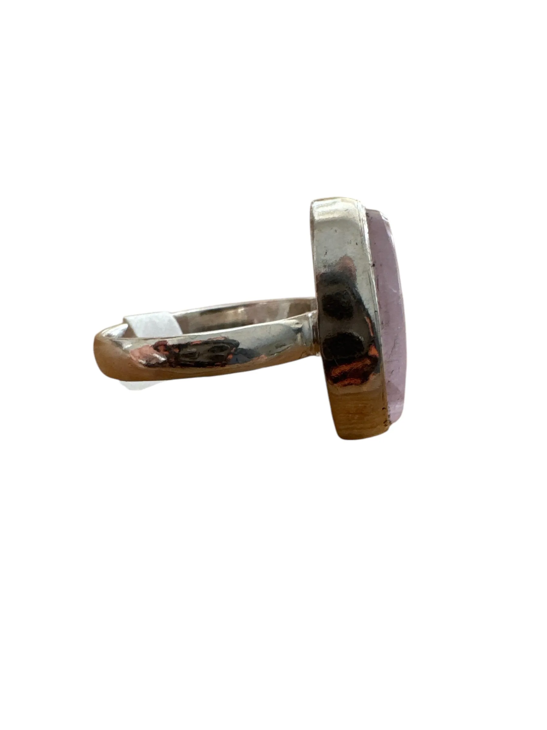 Pink Kunzite Solid 925 Sterling Silver Ring 6