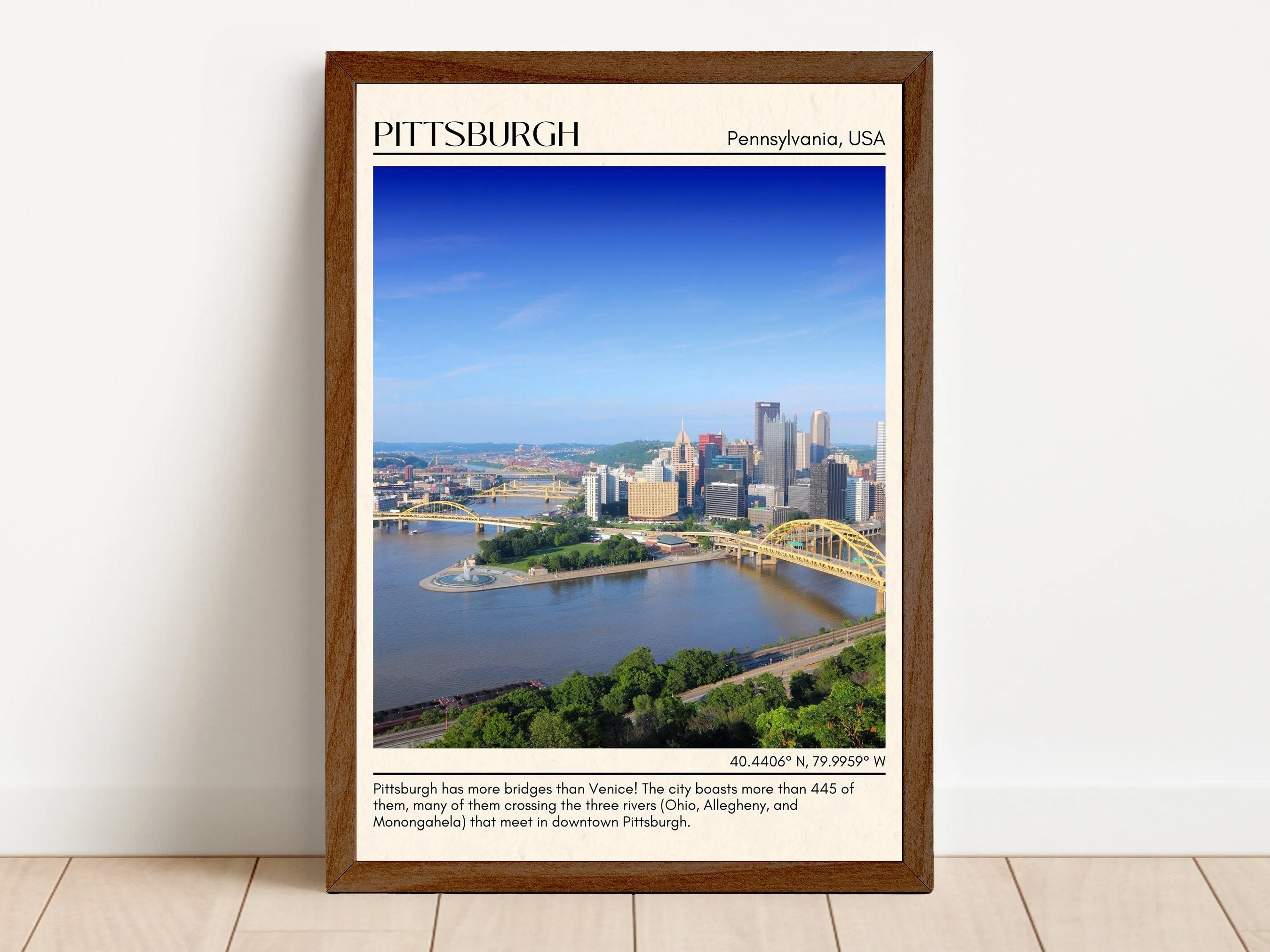 Pittsburgh Wall Art, Pennsylvania, USA