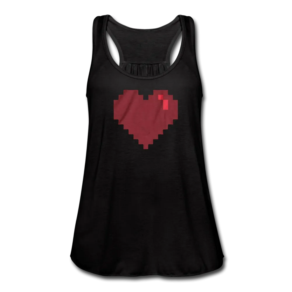 Pixels Video Game Heart Women's Flowy Tank Top