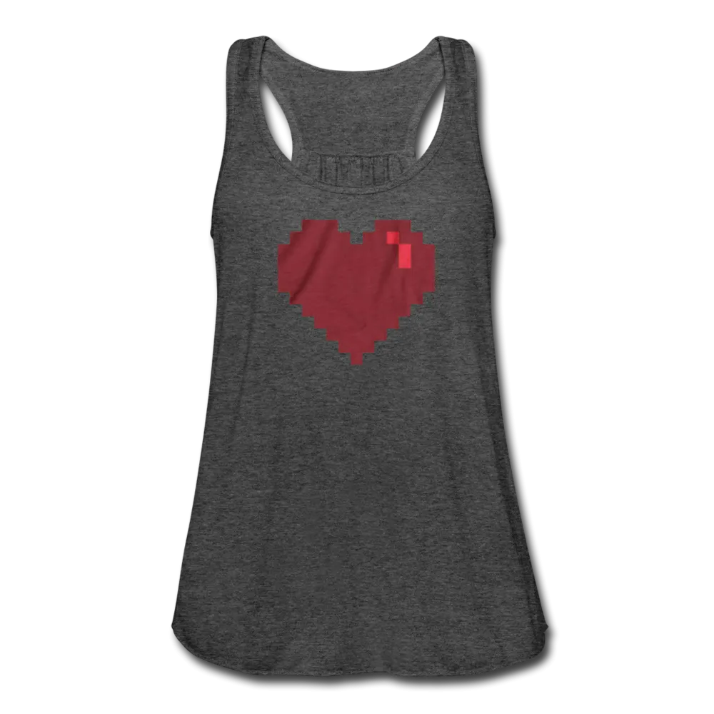 Pixels Video Game Heart Women's Flowy Tank Top